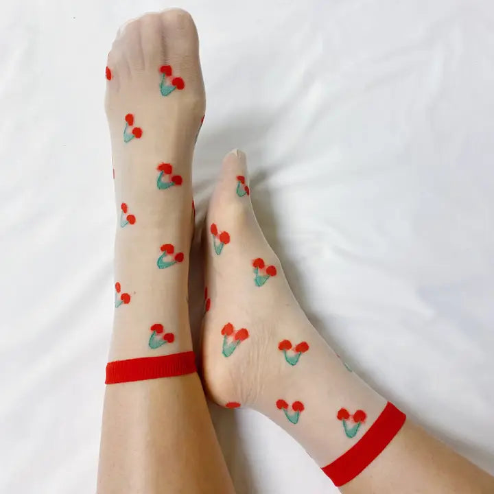 Sweet & Fruity Sheer Socks Set of 2