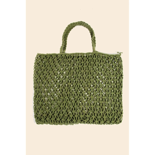 Braided Square Tote Bag